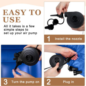 6 Pcs Bean Bag Chairs for Adults Inflatable Chairs with Electric Air Pump,Blow up Couch Folding Portable Inflatable Couch Lazy Sofa for Reading Living Room Camping (Colorful)