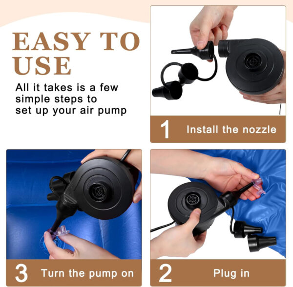 6 Pcs Bean Bag Chairs for Adults Inflatable Chairs with Electric Air Pump,Blow up Couch Folding Portable Inflatable Couch Lazy Sofa for Reading Living Room Camping (Colorful)