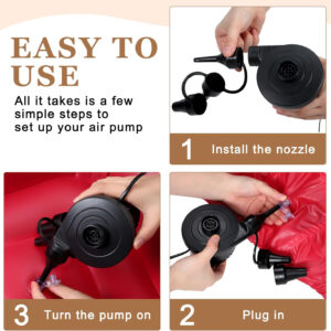 6 Pcs Bean Bag Chairs for Adults Inflatable Chairs with Electric Air Pump,Blow up Couch Folding Portable Inflatable Couch Lazy Sofa for Reading Living Room Camping (Colorful)