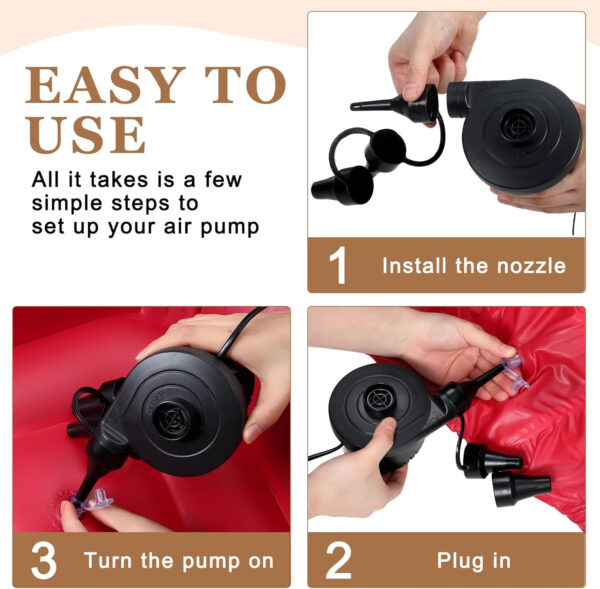 6 Pcs Bean Bag Chairs for Adults Inflatable Chairs with Electric Air Pump,Blow up Couch Folding Portable Inflatable Couch Lazy Sofa for Reading Living Room Camping (Colorful)