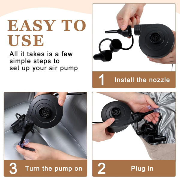 6 Pcs Bean Bag Chairs for Adults Inflatable Chairs with Electric Air Pump,Blow up Couch Folding Portable Inflatable Couch Lazy Sofa for Reading Living Room Camping (Colorful)