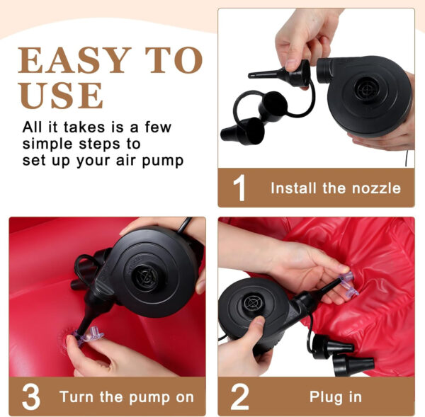 6 Pcs Bean Bag Chairs for Adults Inflatable Chairs with Electric Air Pump,Blow up Couch Folding Portable Inflatable Couch Lazy Sofa for Reading Living Room Camping (Colorful)