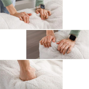 Recaceik Bean Bag Chairs, Tufted Soft Stuffed with Filler, Fluffy and Lazy Sofa, Imperial Lounger Giant Chair for Bedroom, Living Room, White