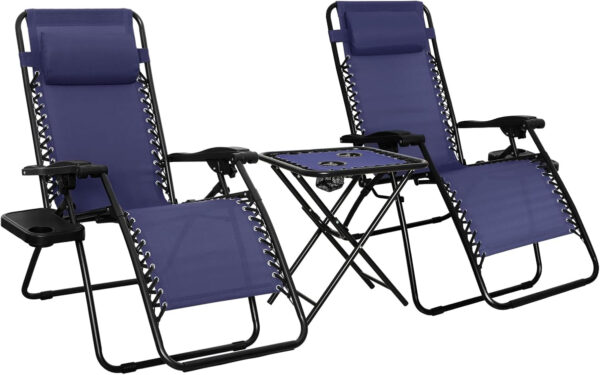 6888011c01e1da6f5fca0f7188f8fad82c5a338996258347d9e80.jpg Amazon Basics Outdoor Patio Mesh Adjustable Zero Gravity Lounge Chair Recliners set of 2 with Side Table, 35 x 26 x 43 inches, Beige
