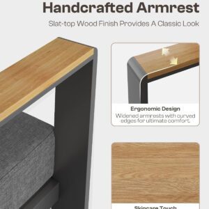 Aluminum Outdoor Patio Furniture Set with Coffee Table, 4 Piece Patio Conversation Sets with Washable Thick Cushions, Patio Sectional Furniture Set for Porch, Balcony, Deck, Silver