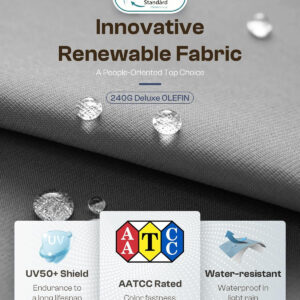 Aluminum Outdoor Patio Furniture Set with Coffee Table, 4 Piece Patio Conversation Sets with Washable Thick Cushions, Patio Sectional Furniture Set for Porch, Balcony, Deck, Silver