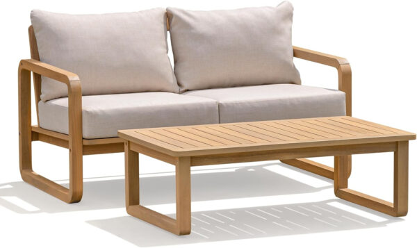 IDZO Heavy Duty 400lbs Capacity Patio Bistro Sets, 3 Piece Outdoor Folding Chairs with Cushions and Square Table, FSC-Certified Acacia Wood, Space-Saving Design for Balcony, Garden and Porch