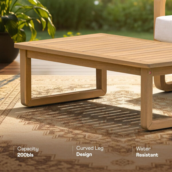 IDZO Heavy Duty 400lbs Capacity Patio Bistro Sets, 3 Piece Outdoor Folding Chairs with Cushions and Square Table, FSC-Certified Acacia Wood, Space-Saving Design for Balcony, Garden and Porch