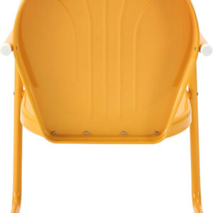 688805336b3c038b636163df24af022881e28966262e10a3dd15b.jpg Crosley Furniture Griffith Outdoor Chair, Retro Metal Patio Chairs for Dining, Porch, Deck, Balcony, Tangerine