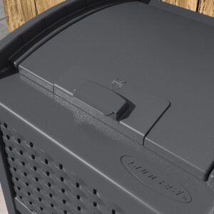 6888073d1247ed928f4e86bd34fa33c048dcedad1e5930ddd3107.jpg Suncast 33 Gallon Commercial Outdoor Trashcan Hideaway with Lid for 30 to 33 Gallon Trash Bags for Garage, Backyard, or Garden, Brown