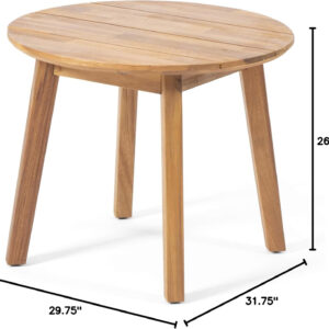 Christopher Knight Home Carlos Outdoor Acacia Wood Club Chairs with Cushions (Set of 2), Brown Patina Finish, Cream