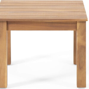 Christopher Knight Home Carlos Outdoor Acacia Wood Club Chairs with Cushions (Set of 2), Brown Patina Finish, Cream