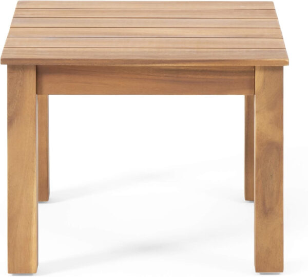 Christopher Knight Home Carlos Outdoor Acacia Wood Club Chairs with Cushions (Set of 2), Brown Patina Finish, Cream