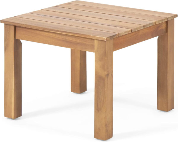 Christopher Knight Home Carlos Outdoor Acacia Wood Club Chairs with Cushions (Set of 2), Brown Patina Finish, Cream