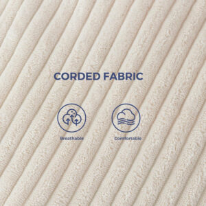 MAXYOYO Modern Accent Chair, Comfy Living Room Chair with Metal Frame Wooden Armrest, Upholstered Armchair with Soft Cushion for Bedroom Balcony Lounge Reading Room, Beige