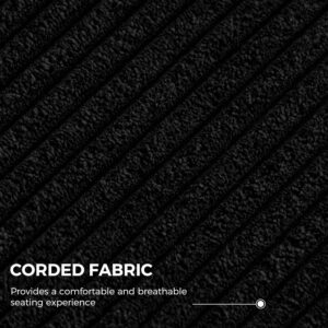 MAXYOYO Modern Accent Chair, Comfy Living Room Chair with Metal Frame Wooden Armrest, Upholstered Armchair with Soft Cushion for Bedroom Balcony Lounge Reading Room, Beige