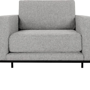 HomePop Modern Metal Frame Accent Chair Home Décor|Accent Chairs for Living Room & Bedroom - Carmel Faux Leather