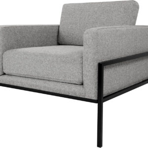 HomePop Modern Metal Frame Accent Chair Home Décor|Accent Chairs for Living Room & Bedroom - Carmel Faux Leather