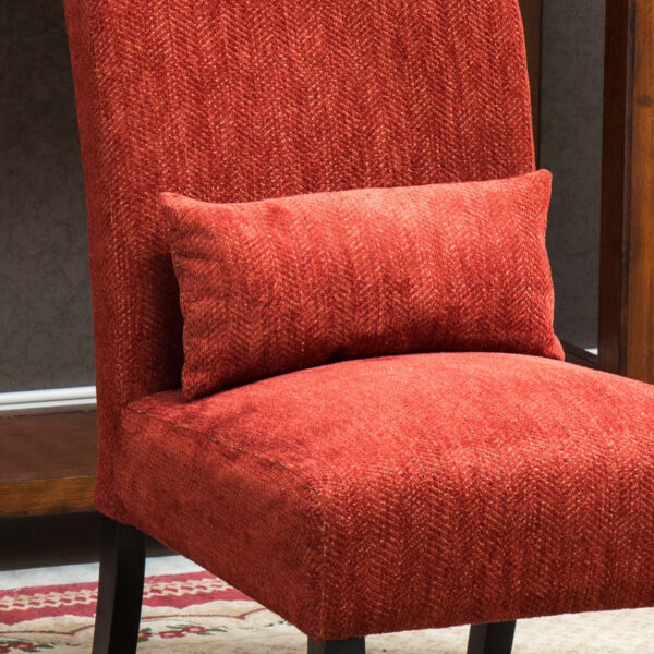 68881710495318965f3e8b2fdf666cb7f3f8ab4810b6d87355924.jpg Roundhill Furniture Pisano Teal Blue Fabric Armless Contemporary Accent Chair with Kidney Pillow