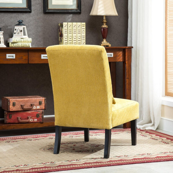 6888171ec45d066af6bdf0ac0b62bba00d144e13eb4553d29730c.jpg Roundhill Furniture Pisano Teal Blue Fabric Armless Contemporary Accent Chair with Kidney Pillow