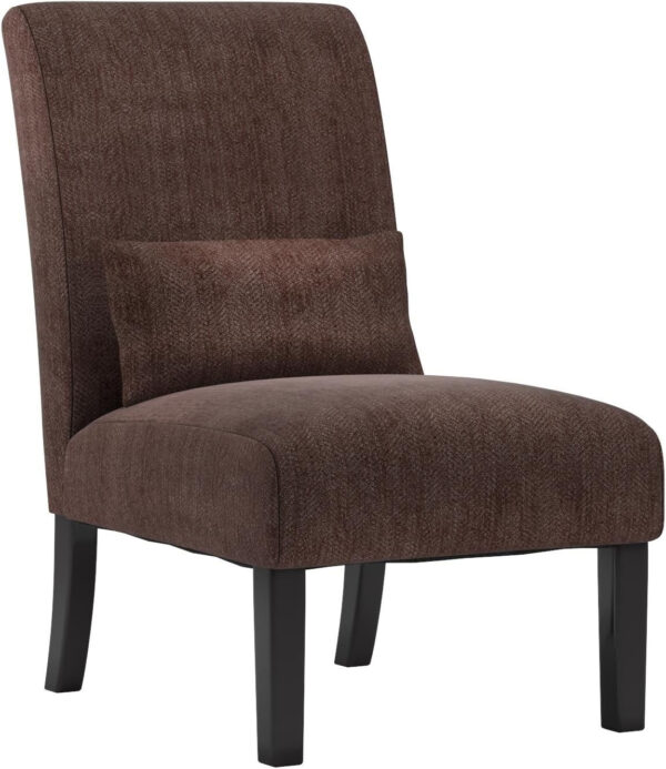 688817341dd66034789a4a2eadffd1dffd1a2633096b50924f1de.jpg Roundhill Furniture Pisano Teal Blue Fabric Armless Contemporary Accent Chair with Kidney Pillow