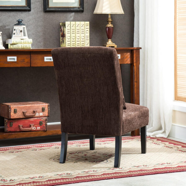 6888173a201889a47f3bb4c496ab03c746df28d34fd78005728b7.jpg Roundhill Furniture Pisano Teal Blue Fabric Armless Contemporary Accent Chair with Kidney Pillow
