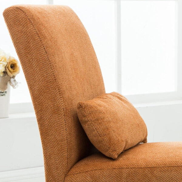 68881749eb6546207b1253722d18c47585229aa51970991e97938.jpg Roundhill Furniture Pisano Teal Blue Fabric Armless Contemporary Accent Chair with Kidney Pillow