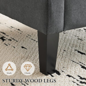 Bezseller Floral Accent Chair, Upholstered Reading Armchair with Wood Legs, Mid-Century Leisure Comfy Single Sofa Chair for Living Room, Bedroom, Home, Office, White Floral