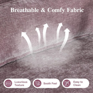 Karl home Accent Chair Mid-Century Modern Chair with Pillow Linen Fabric Upholstered Lounge Arm Chair with Solid Wood Frame & Soft Cushion for Living Room, Bedroom, Balcony, Beige