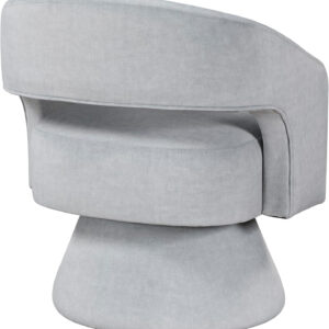 Lexicon 360 Degree Swivel Accent Chair, Modern Comfy Velvet Round Barrel Chair, Open Back, Plush Foam Cushions, Metal Swivel Base for Living Room/Bedroom/Office, Dark Teal