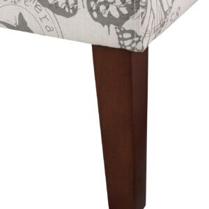 68881acd1a33e7e0eaed9dd0beb1bc90127602cb3f4857dabe6b9.jpg Linon Butterfly, Dark Espresso Linen Lily Chair, 21.5" W x 29.5" D x 31.5" H