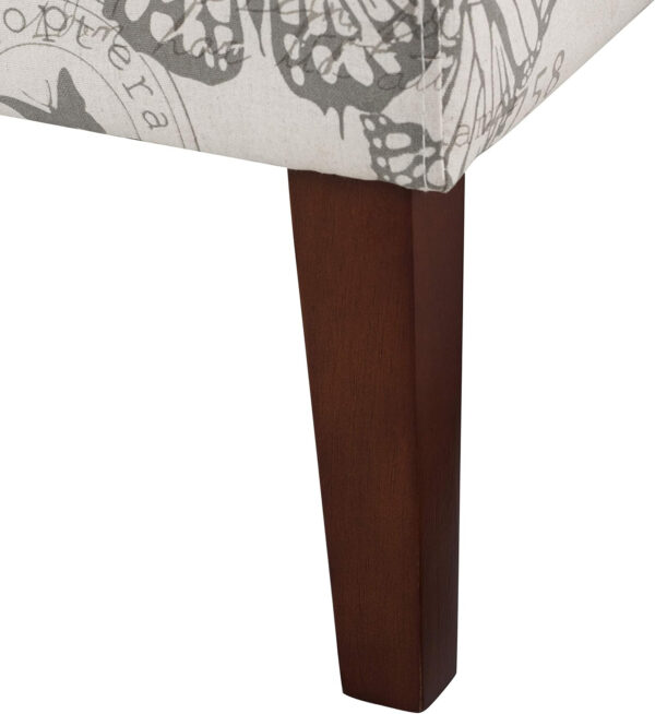 68881acd1a33e7e0eaed9dd0beb1bc90127602cb3f4857dabe6b9.jpg Linon Butterfly, Dark Espresso Linen Lily Chair, 21.5" W x 29.5" D x 31.5" H