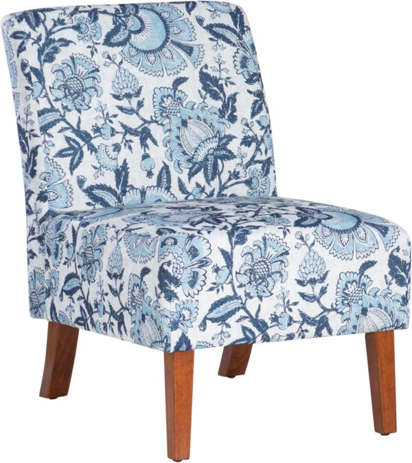 68881ace8cf3b829cfa97bb781cbd319a814a0a57619d0544c9a3.jpg Linon Butterfly, Dark Espresso Linen Lily Chair, 21.5" W x 29.5" D x 31.5" H