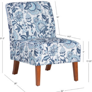 68881ad2384c6e44f6303f5f2ac7853f6d7d606992a7db0940651.jpg Linon Butterfly, Dark Espresso Linen Lily Chair, 21.5" W x 29.5" D x 31.5" H