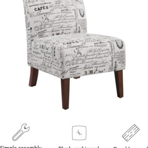 68881aee6eb1d4dcb17f7fd1dffc04a82b399ddae5608593a44d0.jpg Linon Butterfly, Dark Espresso Linen Lily Chair, 21.5" W x 29.5" D x 31.5" H