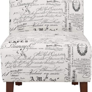 68881af009dfdaa8ebfe4a316d59e0f60ce1a07847c450042c7c5.jpg Linon Butterfly, Dark Espresso Linen Lily Chair, 21.5" W x 29.5" D x 31.5" H