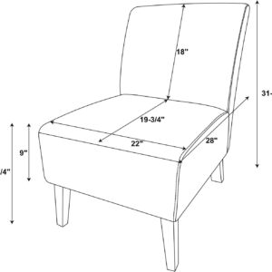68881af7900c778dd0d2d7d90d5a993908caa819430c103285586.jpg Linon Butterfly, Dark Espresso Linen Lily Chair, 21.5" W x 29.5" D x 31.5" H