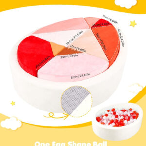 Kids Play Sofa, Tangram Square Puzzles Couch Furniture, Modular Kids Play Couchs Furniture, Puzzle Solving Couch Building Fort for Playroom Bedroom Boys Girls Teens, Rainbow