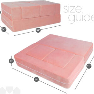 68881ef54ebc77fe2bebd4c11a2507f886aa1060e0bce90548204.jpg Milliard Kids Couch - Modular Kids Sofa for Toddler and Baby Playroom/Bedroom Furniture (Black) with Bonus Pillow