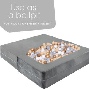 68881f18931491d260f3e36c6fa1320c96e9f74e935214a374231.jpg Milliard Kids Couch - Modular Kids Sofa for Toddler and Baby Playroom/Bedroom Furniture (Black) with Bonus Pillow