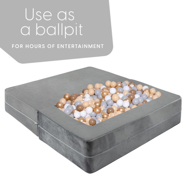 68881f18931491d260f3e36c6fa1320c96e9f74e935214a374231.jpg Milliard Kids Couch - Modular Kids Sofa for Toddler and Baby Playroom/Bedroom Furniture (Black) with Bonus Pillow