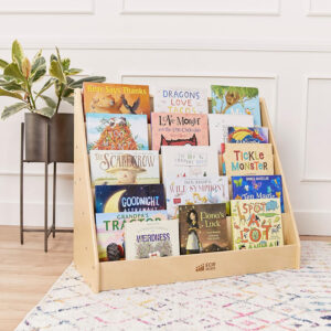 68881fc1c3f10045c4d44ed10f0b11b46f2aa85fb0fa0efbd42dc.jpg ECR4Kids Single-Sided Book Display, Classroom Bookshelf, Natural
