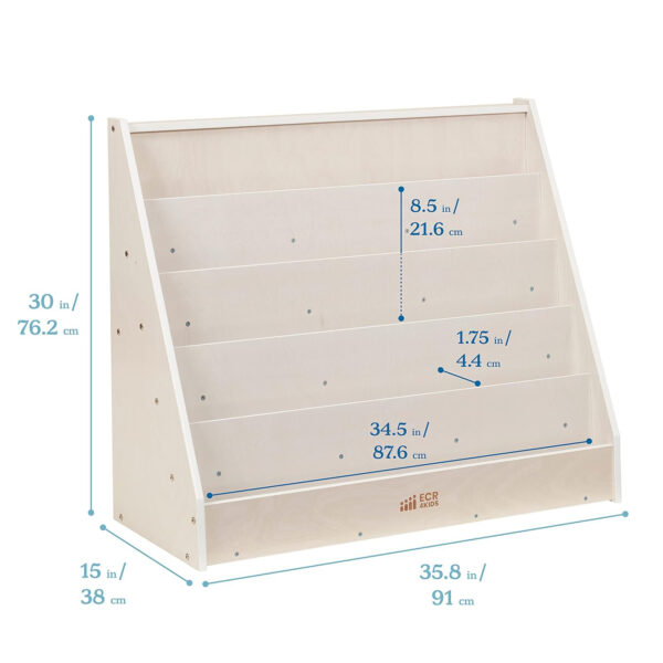 68881fd1cfc5d7c6ccbfc84248827dccf5cc6dbfd8301299e52a1.jpg ECR4Kids Single-Sided Book Display, Classroom Bookshelf, Natural
