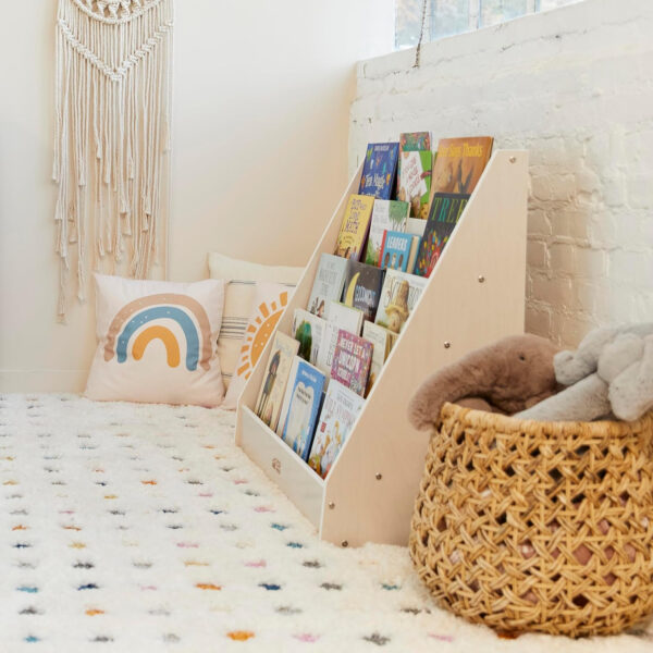68881fdd2d3335ffdacba5e2b02f4ad5c715e76a63e3d18e1b634.jpg ECR4Kids Single-Sided Book Display, Classroom Bookshelf, Natural