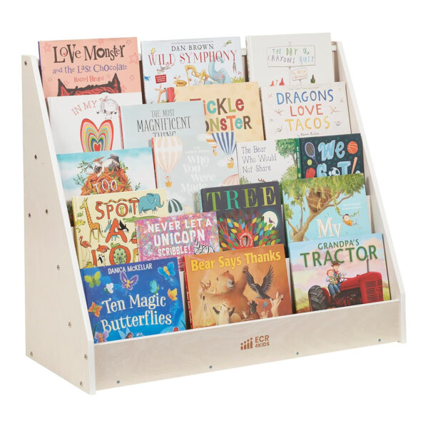 68881fdeb4ef0295f936b3479092f5e4e095d78c7a08f04133b89.jpg ECR4Kids Single-Sided Book Display, Classroom Bookshelf, Natural