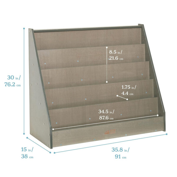 68881fe30963ab8e610c55161f1ae4ffa436b9471603763e87a37.jpg ECR4Kids Single-Sided Book Display, Classroom Bookshelf, Natural