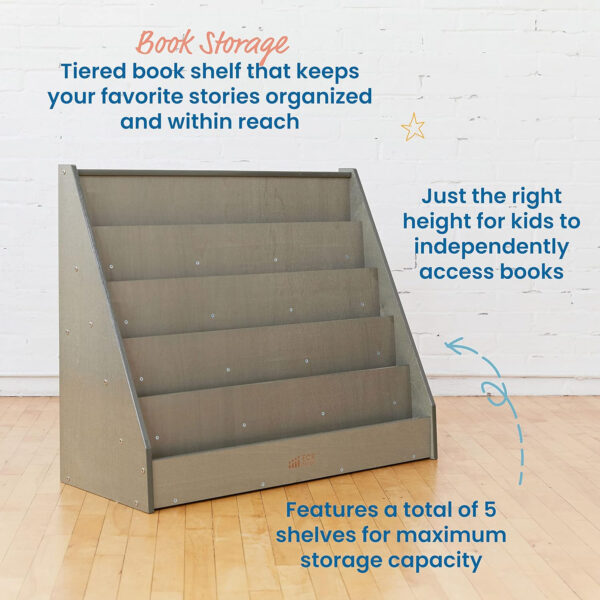 68881fe61e3f65217ff14b2cdba78973fb3e1c202fbcdc947130e.jpg ECR4Kids Single-Sided Book Display, Classroom Bookshelf, Natural