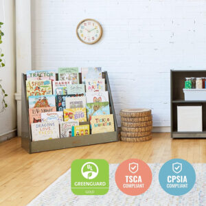 68881fe763ec1c9b6da4b75ee52a2221ec9a0e27b28d11588ed98.jpg ECR4Kids Single-Sided Book Display, Classroom Bookshelf, Natural