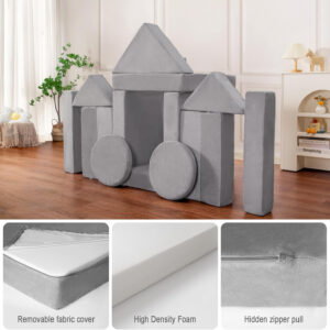 688821662b3ef6fa855273306d968569d667d4fba661149032d69.jpg Modular Kids Play Couch 15PCS, Convertible Toddler Floor Sofa Set, Foam Play Sofa for Boys & Girls, Versatile Kids Furniture for Playroom, Climbing, Reading, Relaxing