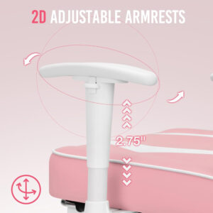 HOFFREE Reclining Gaming Chair for Adults Computer Gamer Chair with Footrest and Massage Lumbar Support Ergonomic Video Game Chair with Adjustable Armrests Red and Black